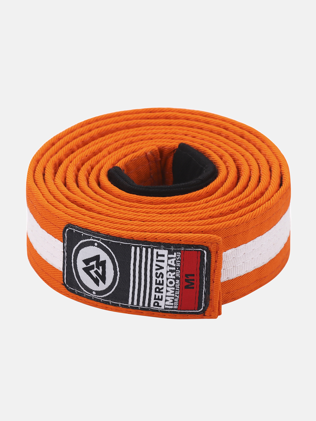 Kids BJJ Gi Belt Orange White Stripe